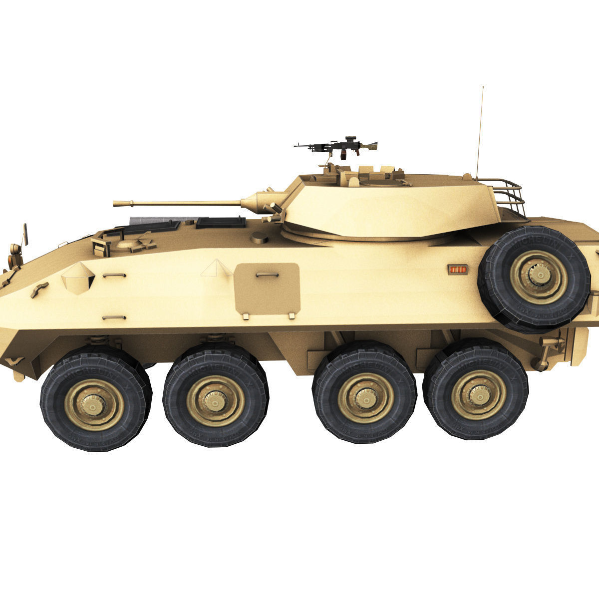 LAV-25 army armored vehicle 3D model_39