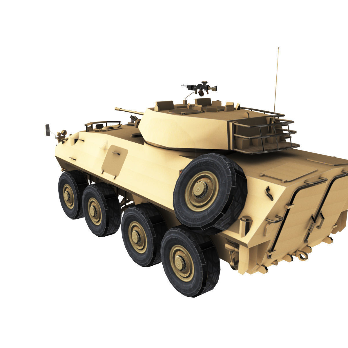 LAV-25 army armored vehicle 3D model_47