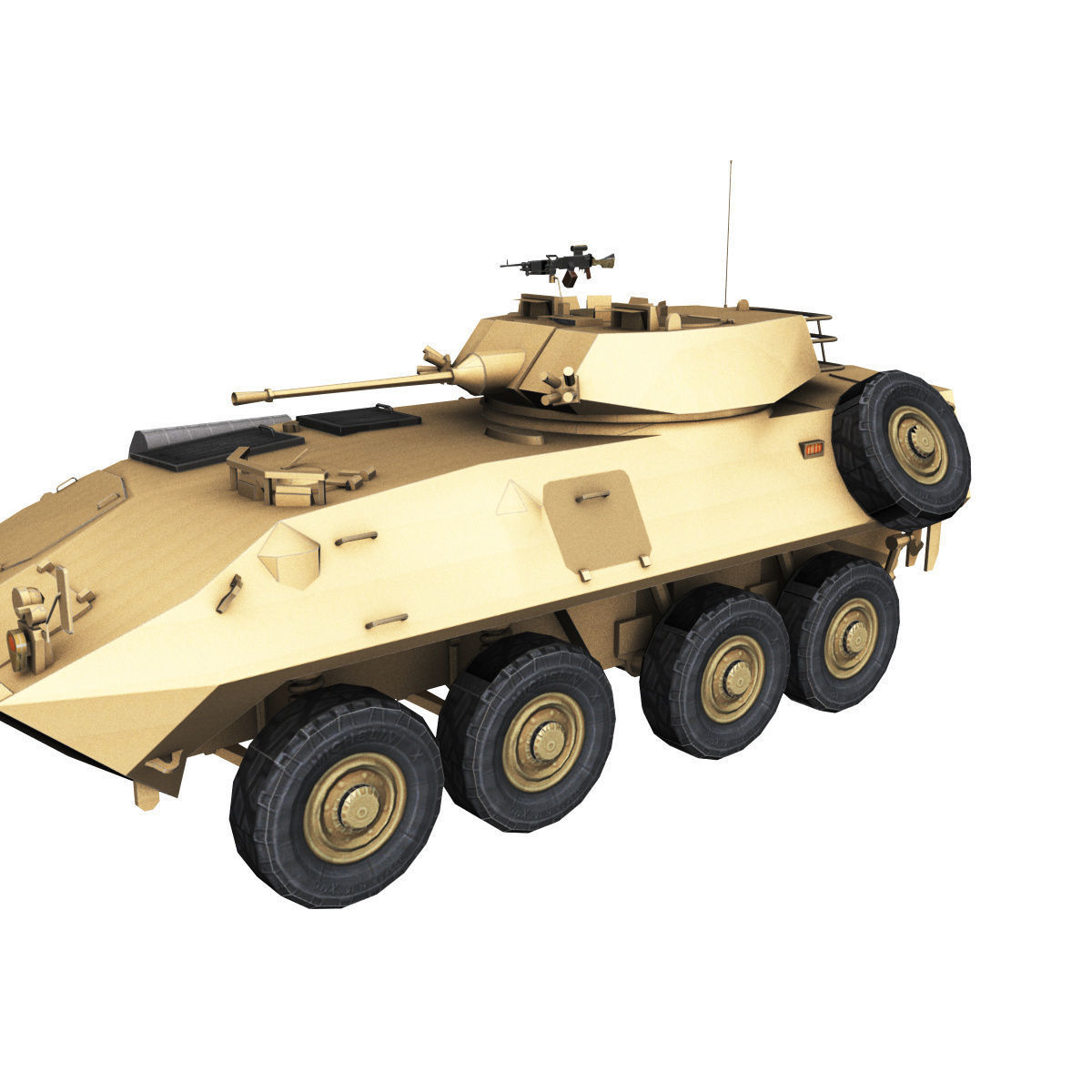 LAV-25 army armored vehicle 3D model_31