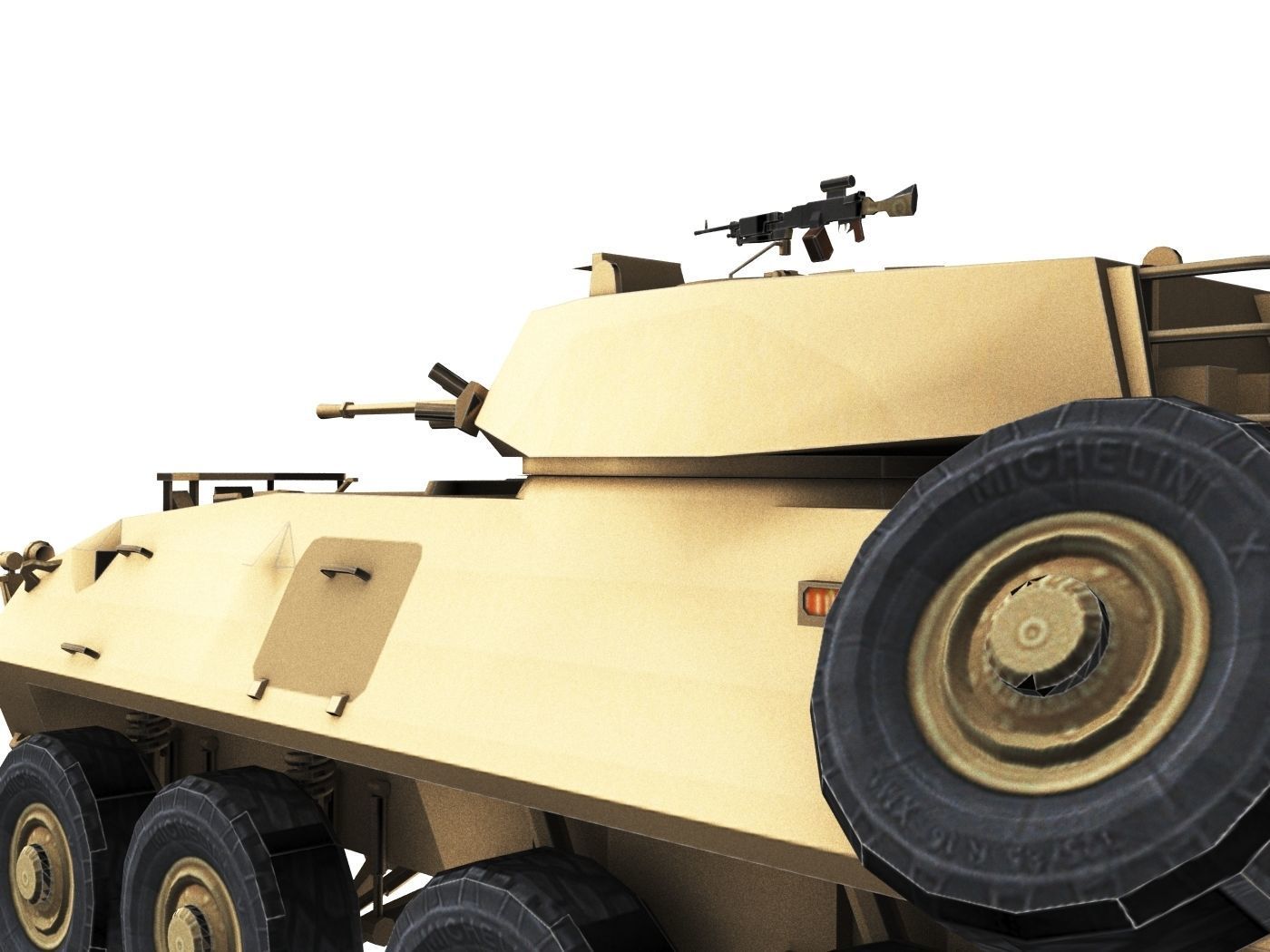 LAV-25 army armored vehicle 3D model_6