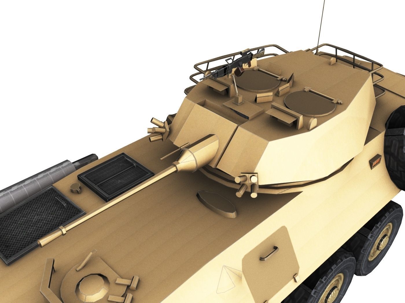 LAV-25 army armored vehicle 3D model_10