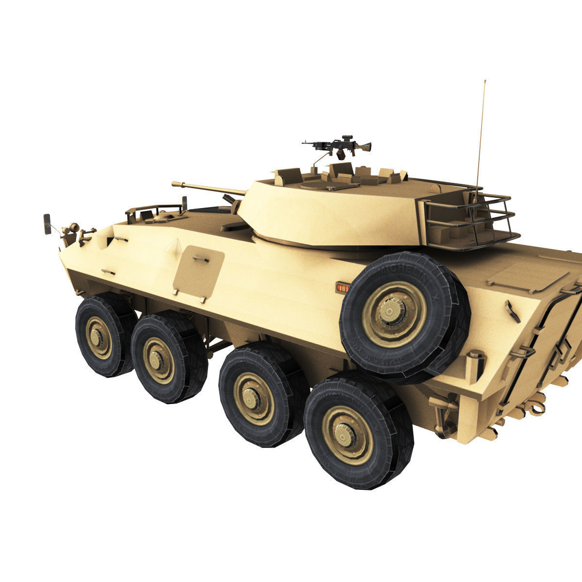 LAV-25 army armored vehicle 3D model_49