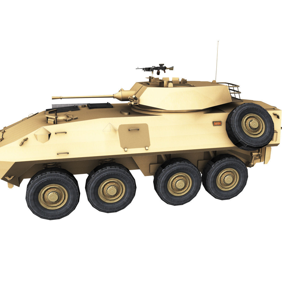LAV-25 army armored vehicle 3D model_36