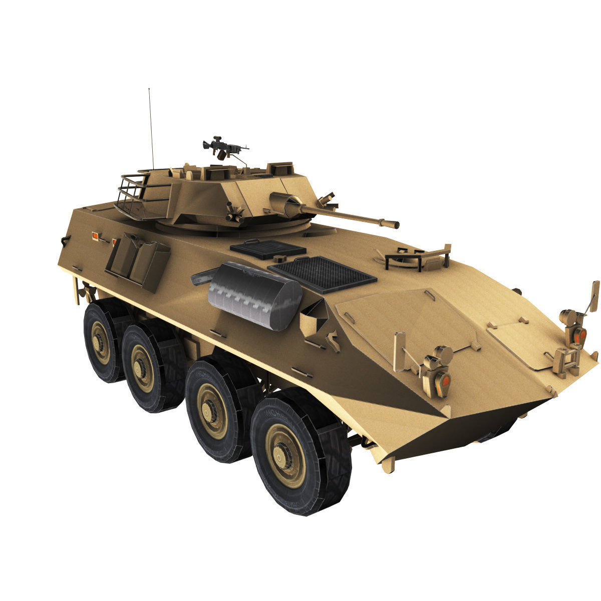 LAV-25 army armored vehicle 3D model_14