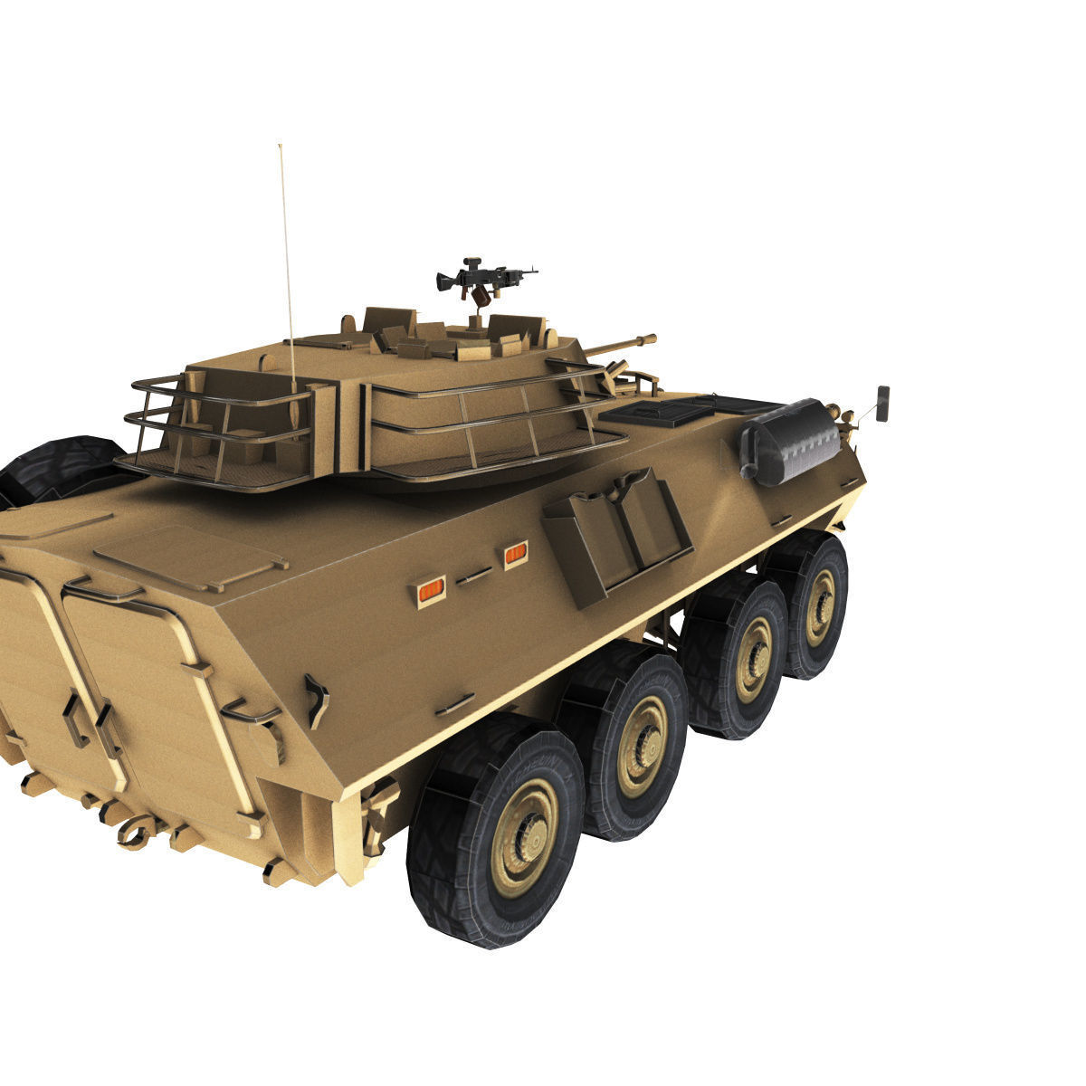 LAV-25 army armored vehicle 3D model_62