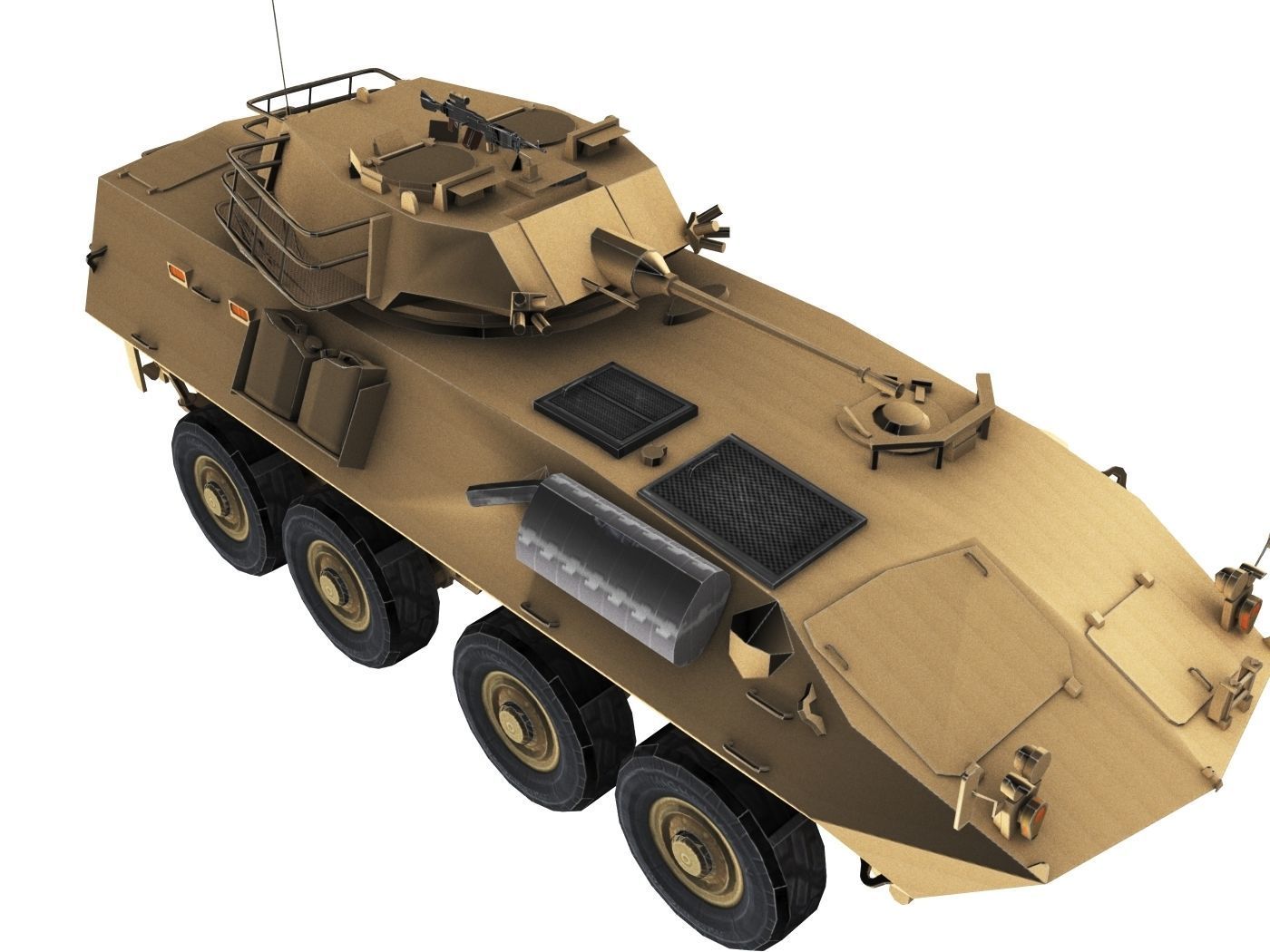LAV-25 army armored vehicle 3D model_4