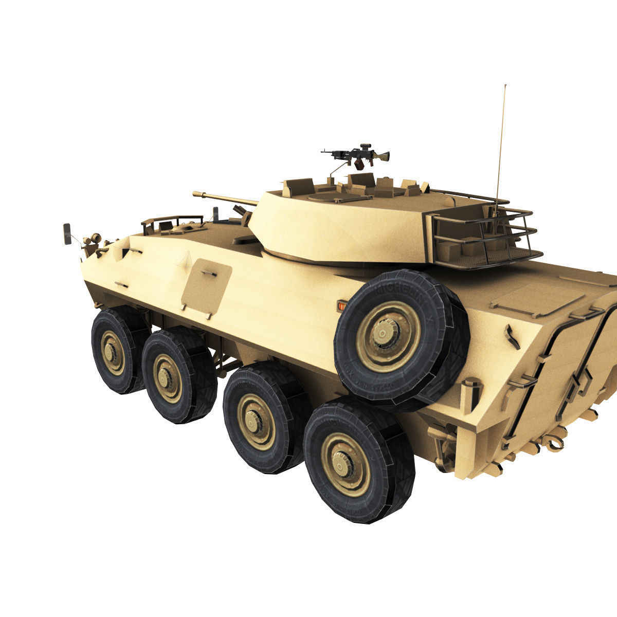 LAV-25 army armored vehicle 3D model_48