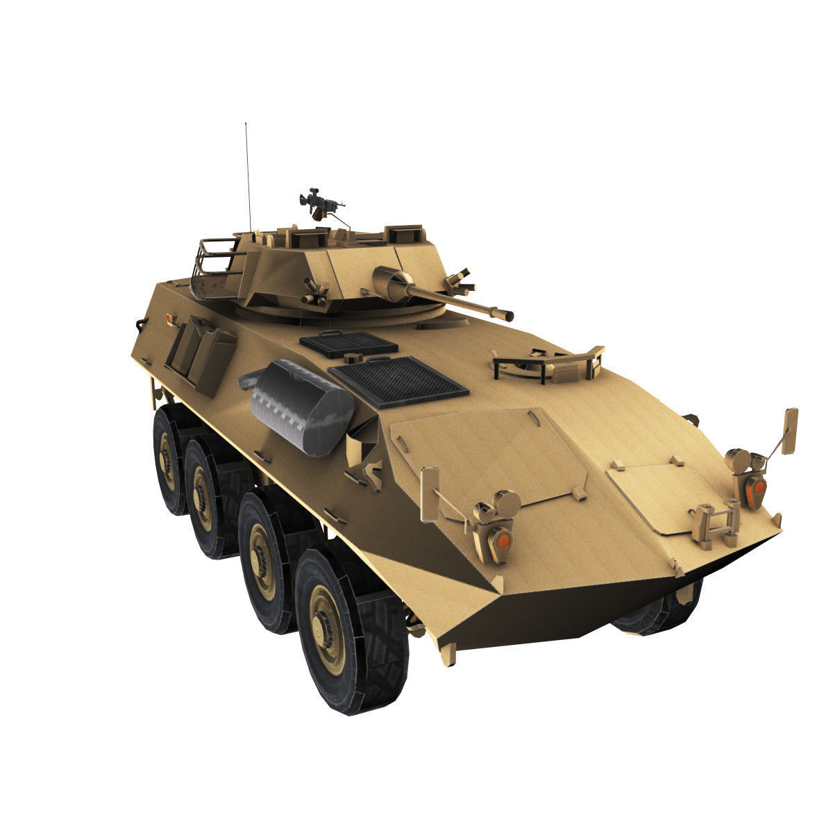 LAV-25 army armored vehicle 3D model_16
