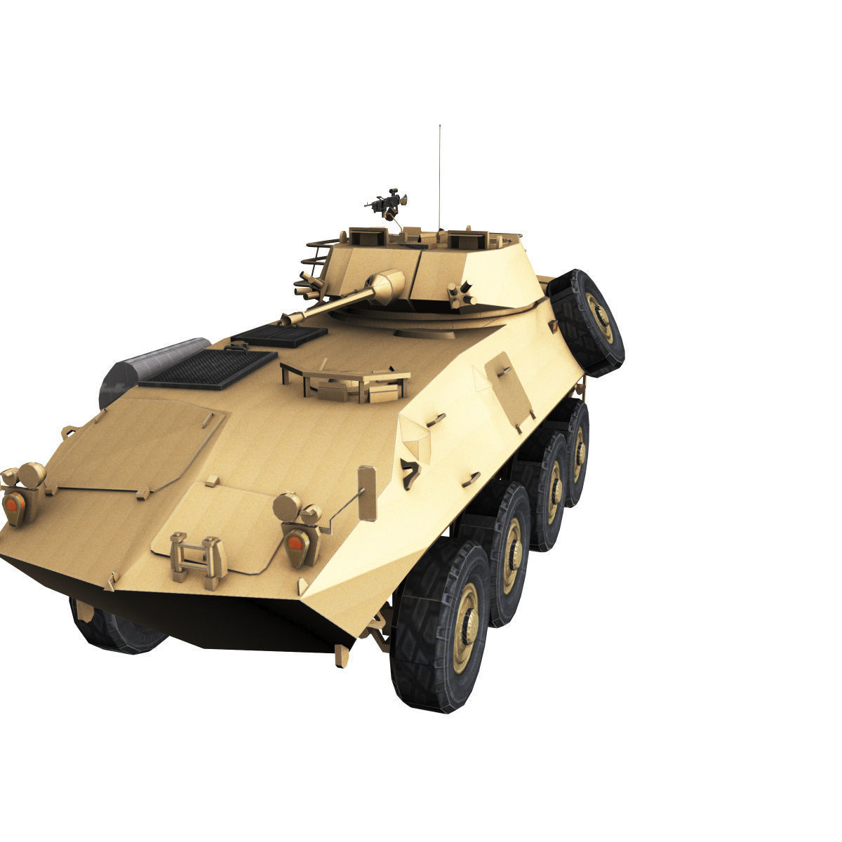 LAV-25 army armored vehicle 3D model_25