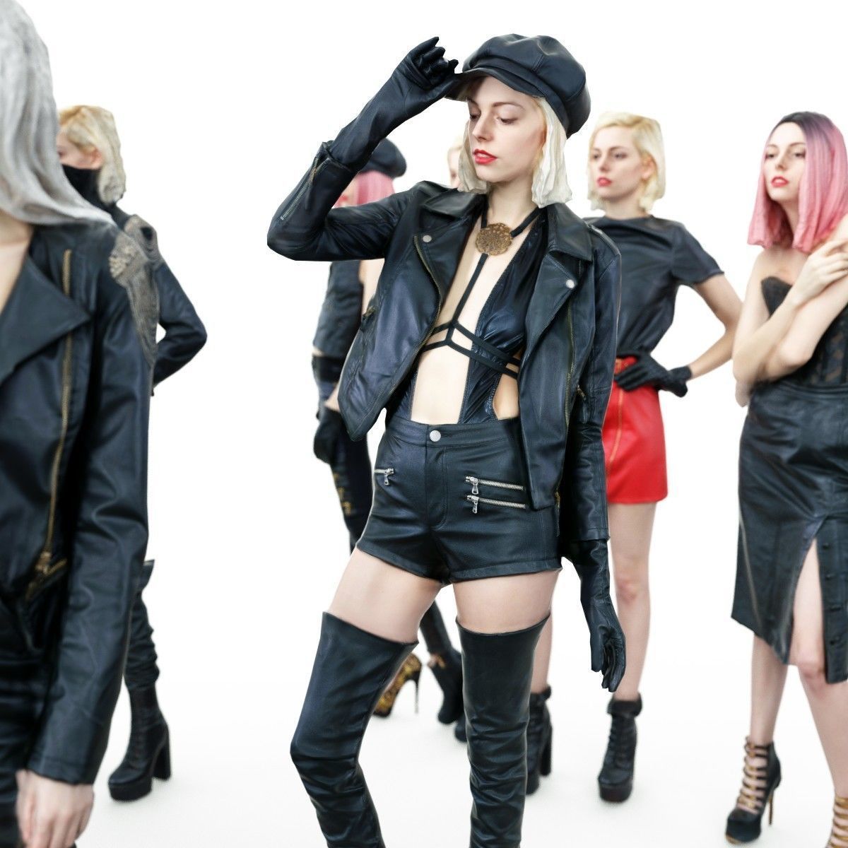 10 Sexy Girls Collection Low-poly 3D model_6