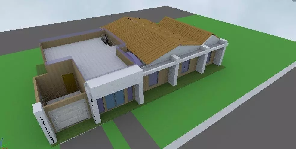 Room House1 Detailed LevelsHome plan Low-poly 3D model_0