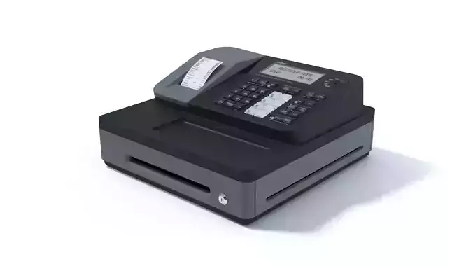 Cash Register CASIO caisse enregistreuse 3D model