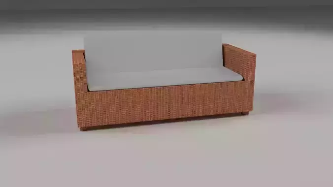 Wicker Couch