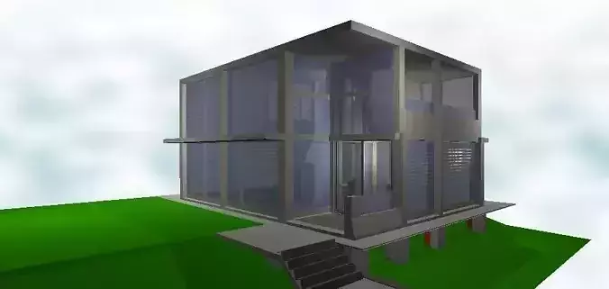 Room House  2Mountainous Terrain with Structural Details