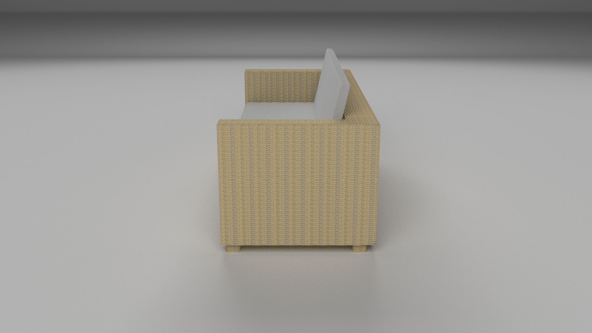 Wicker Couch 2 Low-poly 3D model_23