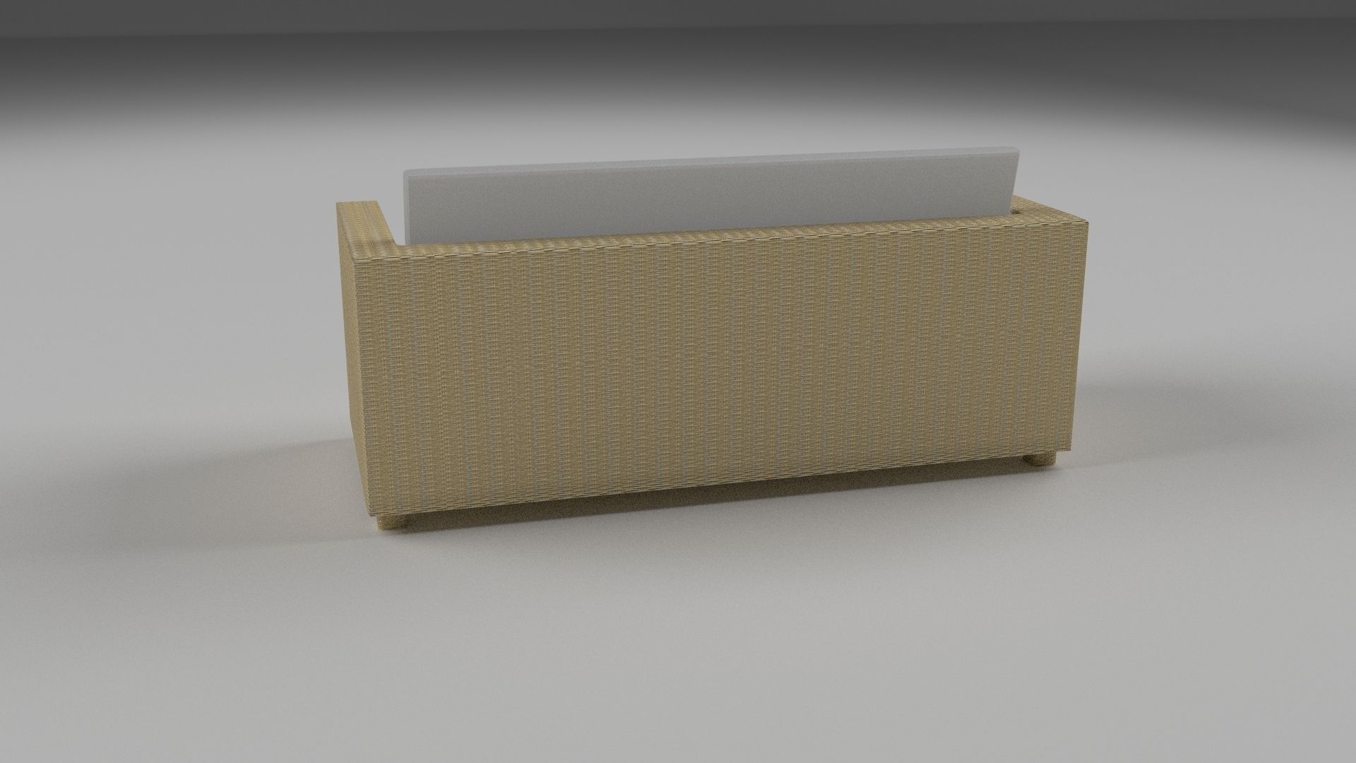 Wicker Couch 2 Low-poly 3D model_11
