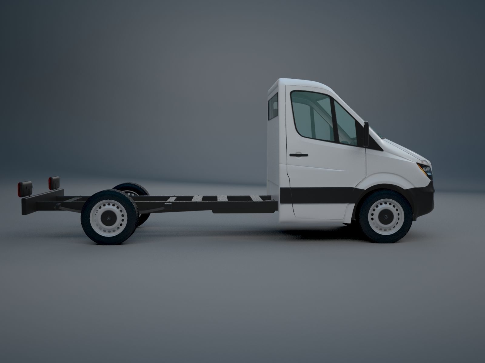 Mercedes Benz Sprinter chassis base model 2014-2017 3D model_9