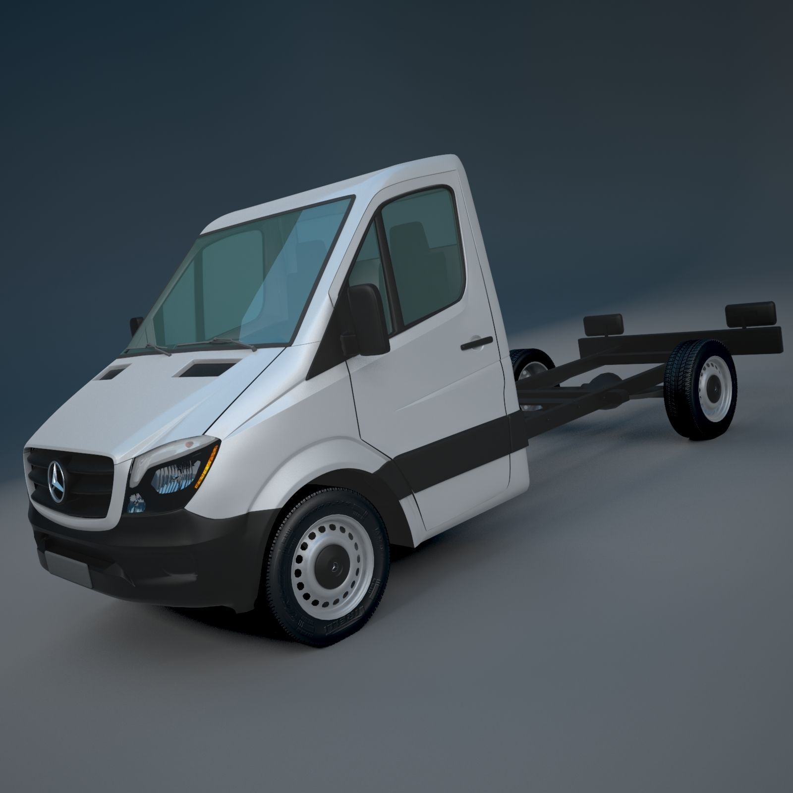 Mercedes Benz Sprinter chassis base model 2014-2017 3D model_4