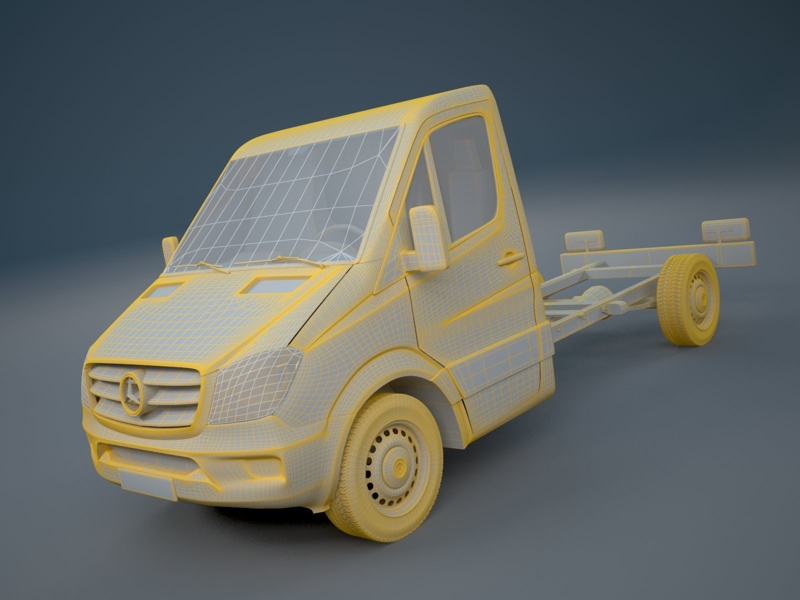 Mercedes Benz Sprinter chassis base model 2014-2017 3D model_12