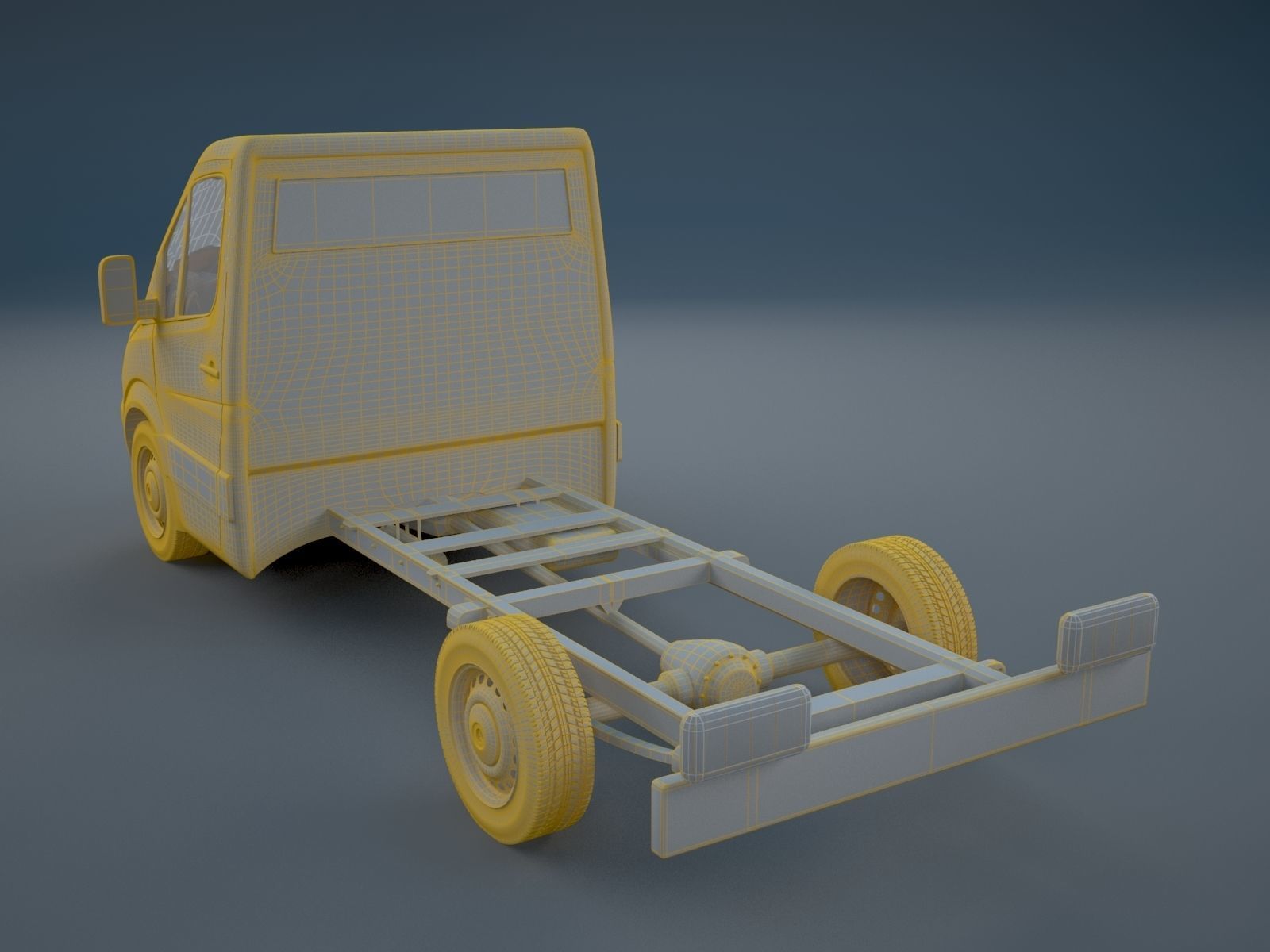 Mercedes Benz Sprinter chassis base model 2014-2017 3D model_13