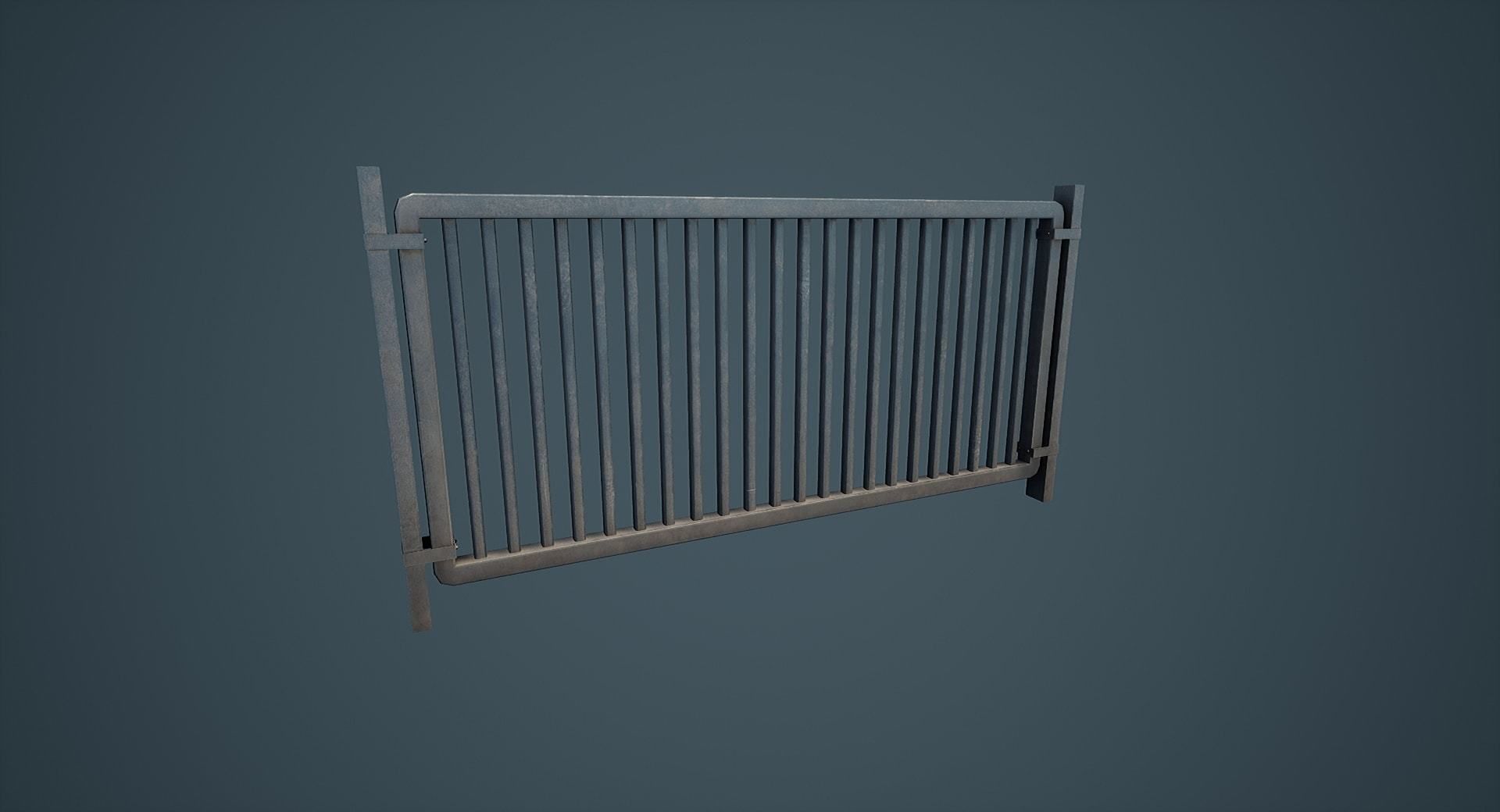 Modular Street Asset Pack 01 Free low-poly 3D model_9