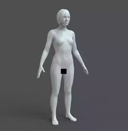 CAD-friendly Basic Casual Woman Model F1P1D0V1 3D print model