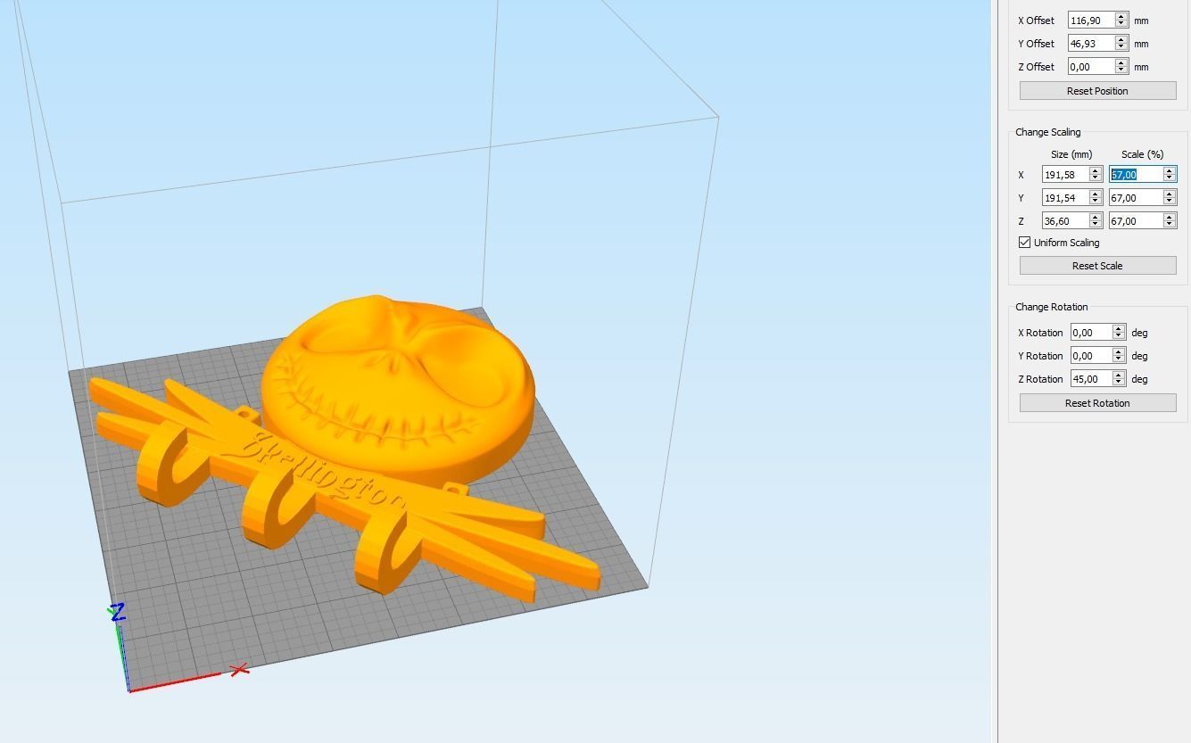 Jack Skellington KeyHolder 3D print model_8