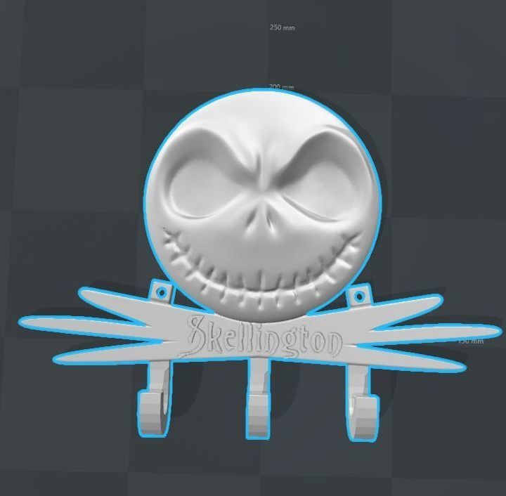 Jack Skellington KeyHolder 3D print model_13