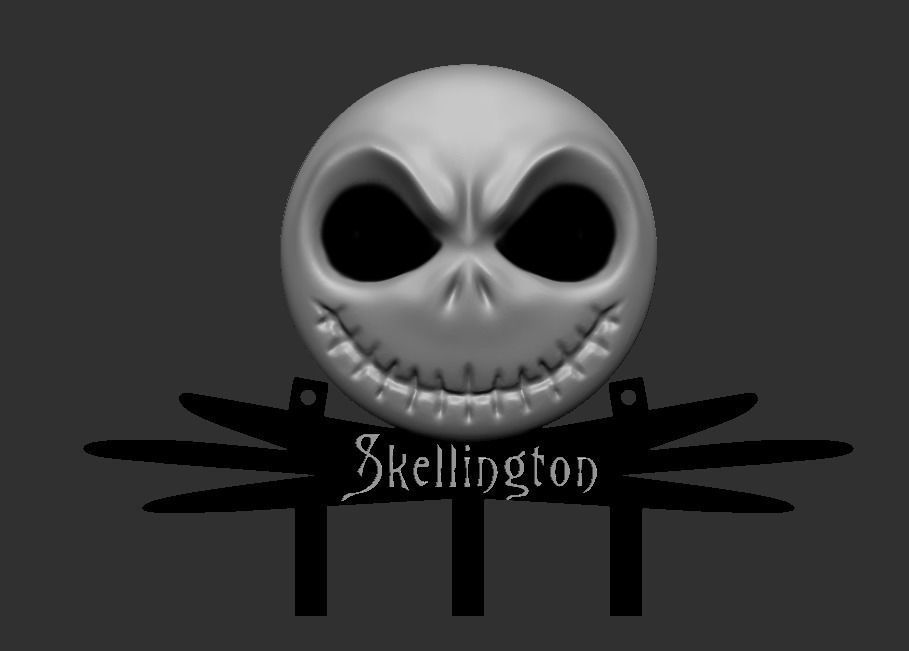 Jack Skellington KeyHolder 3D print model_6