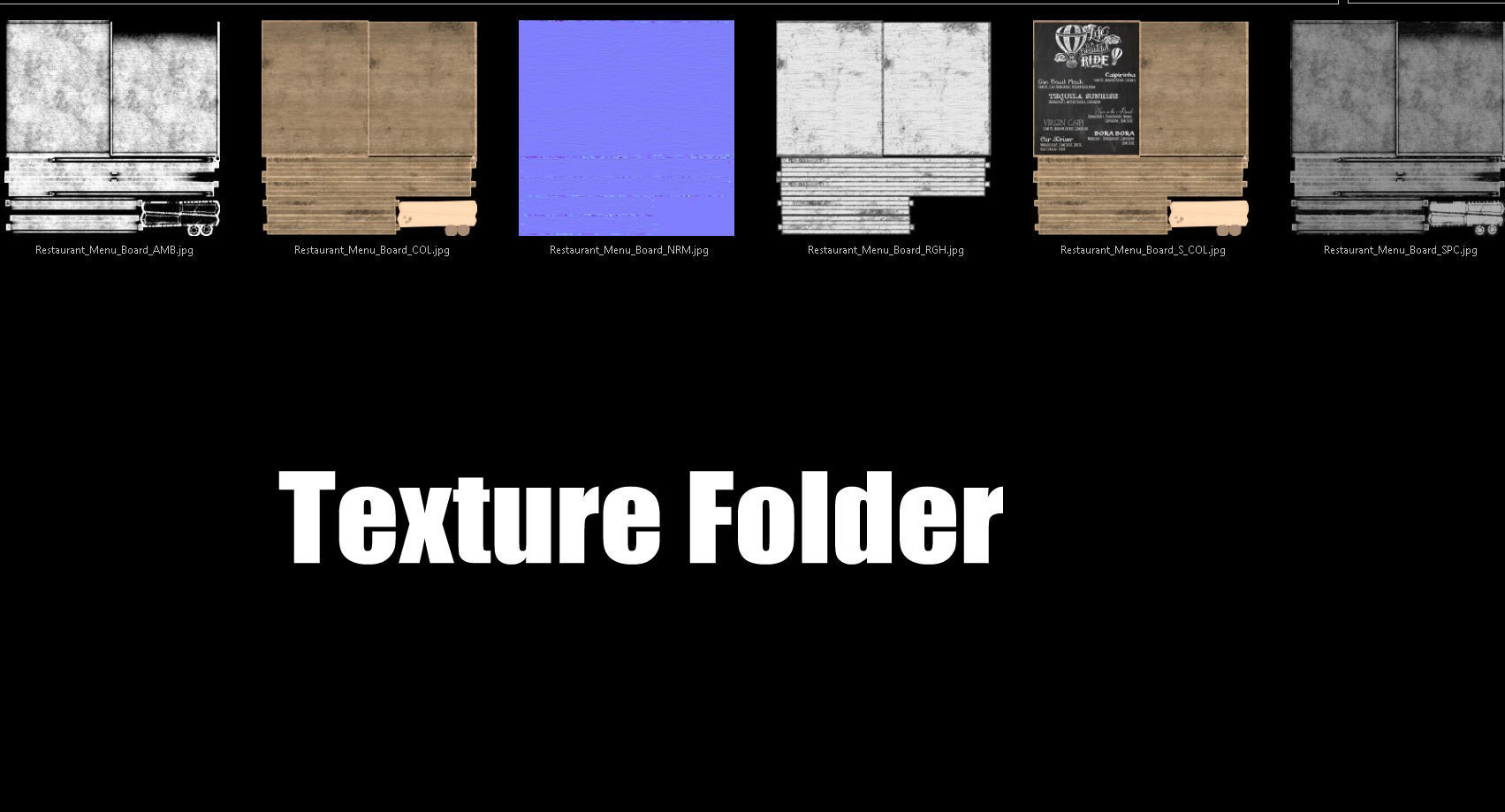 Sidewalk chalkboard- PBR  Game-Ready Low-poly 3D model_1