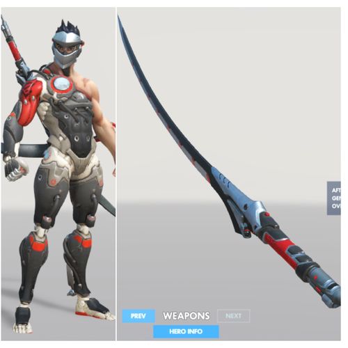 Blackwatch Genji katana 3D print model