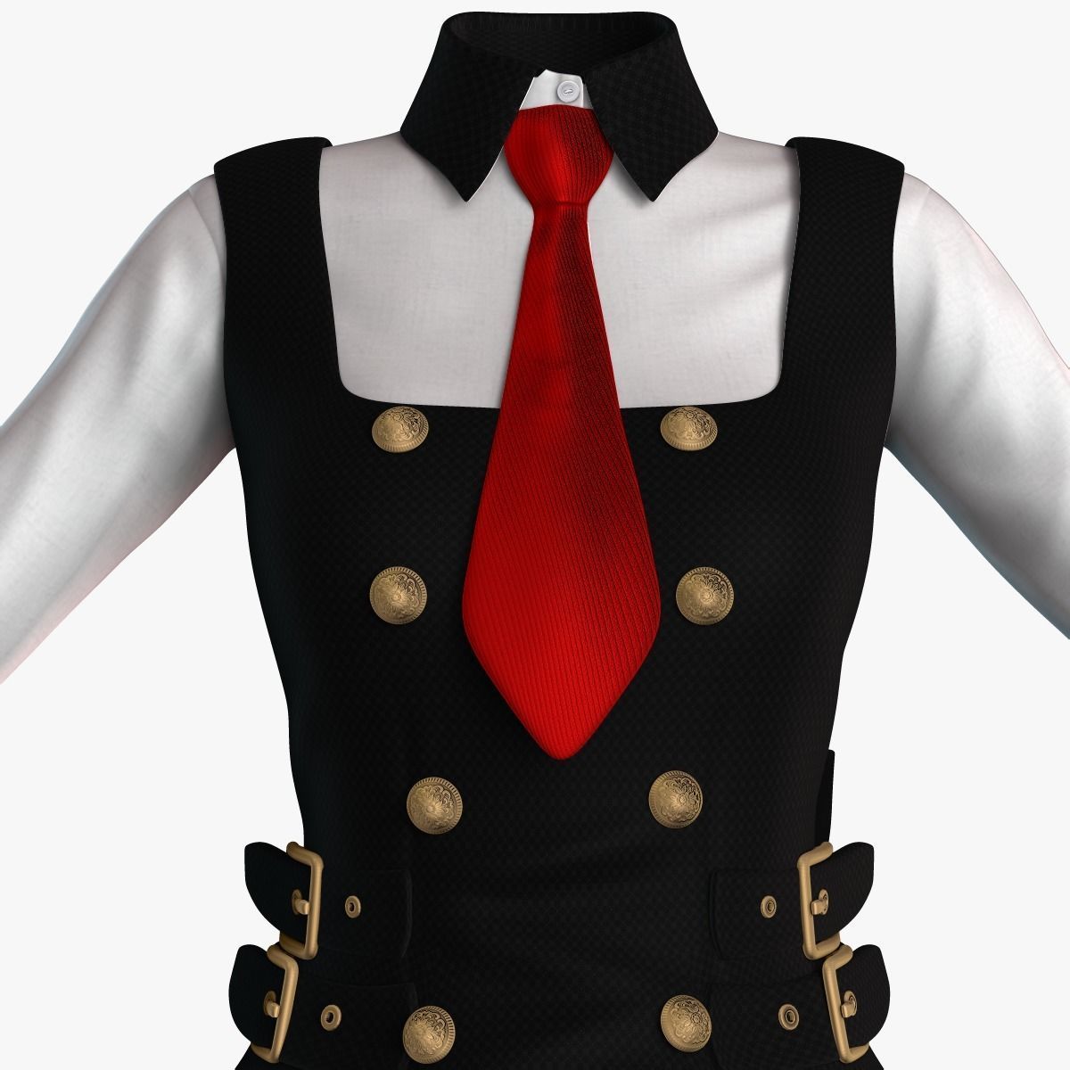 Lolita Dress 3D model_6