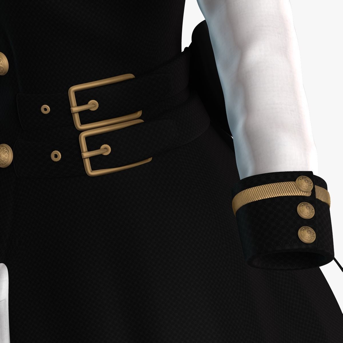 Lolita Dress 3D model_10