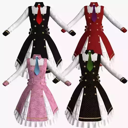Lolita Dress 3D model