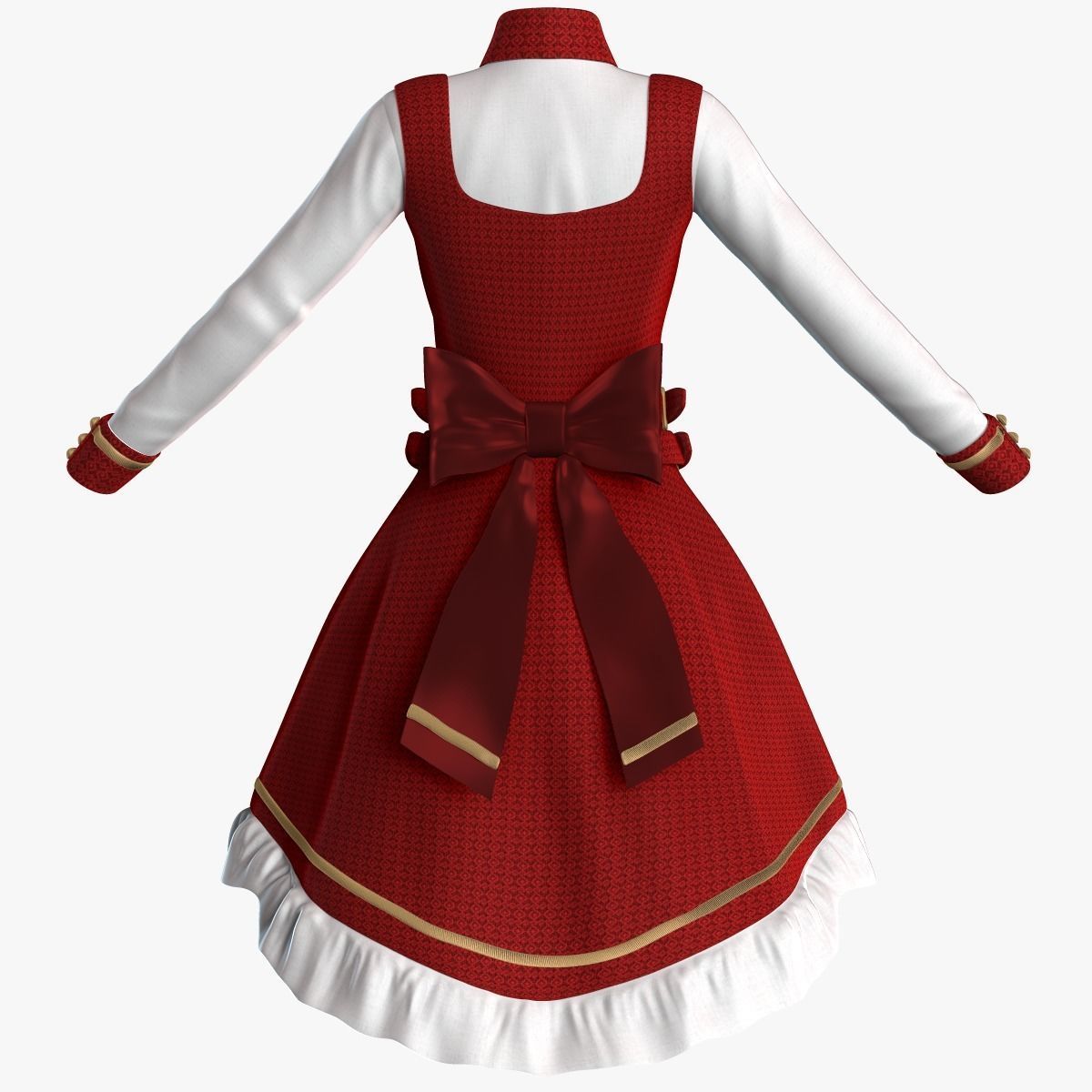 Lolita Dress 3D model_15