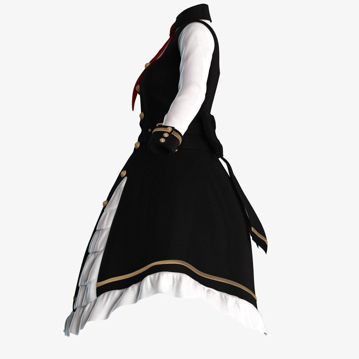 Lolita Dress 3D model_2