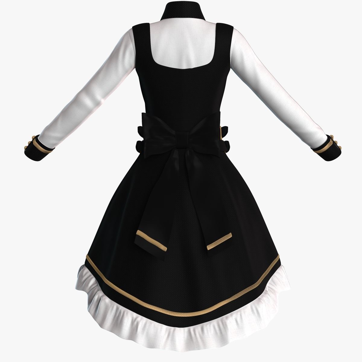 Lolita Dress 3D model_3