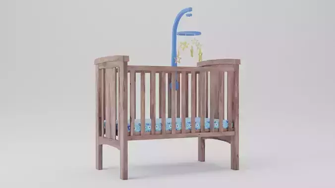 Crib and Mobile