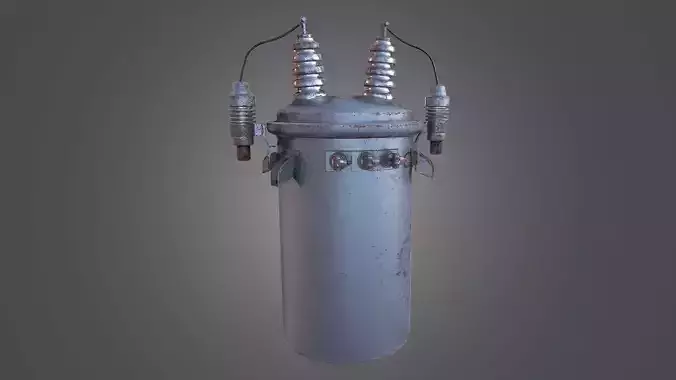 Transistor - 4K PBR Game Ready metal transformer Low-poly 3D model