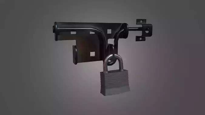 Lock and Padlock - 4K PBR Game Ready