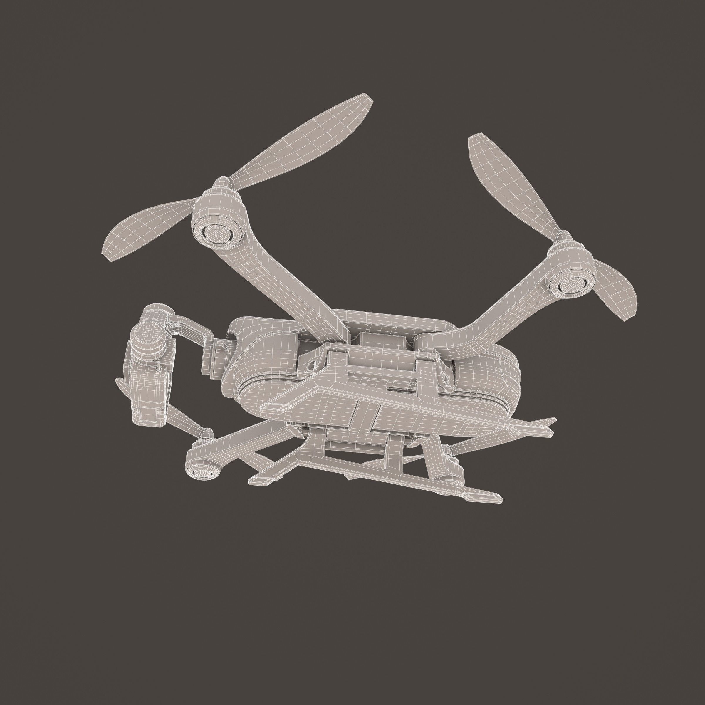 E3D - GoPro Karma Drone GoPro Hero 5 3D model_6