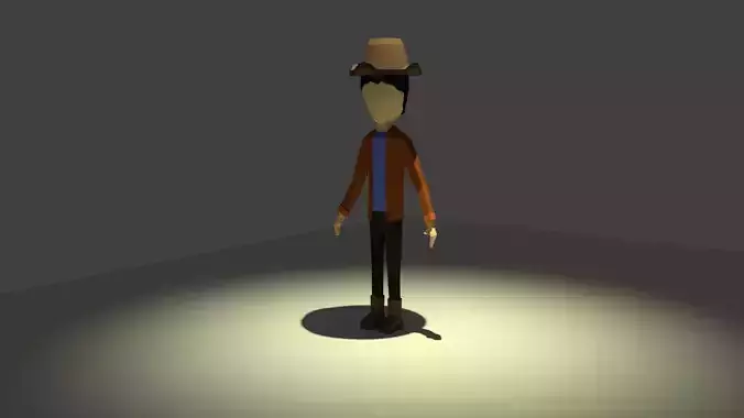 CowBoy man in hat