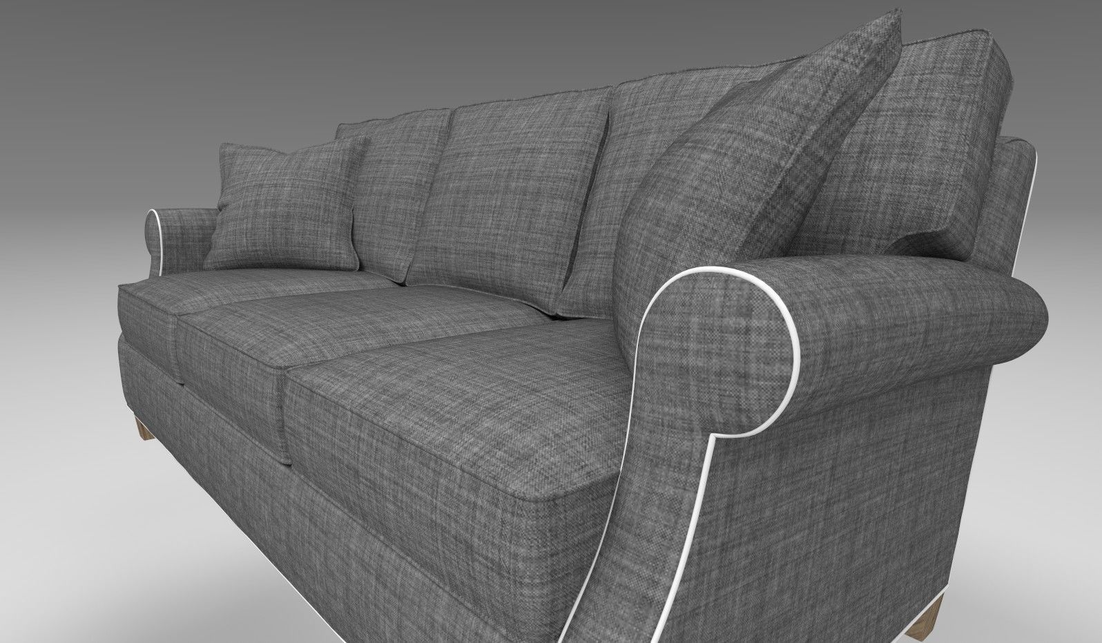 Highly detailed sofa 3D model with 4k textures 3D model_2
