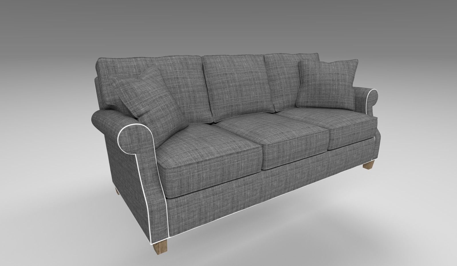 Highly detailed sofa 3D model with 4k textures 3D model_1