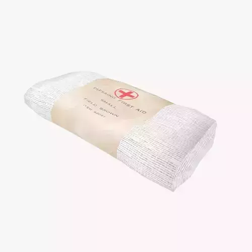 Gauze Bandage Low-poly 3D model