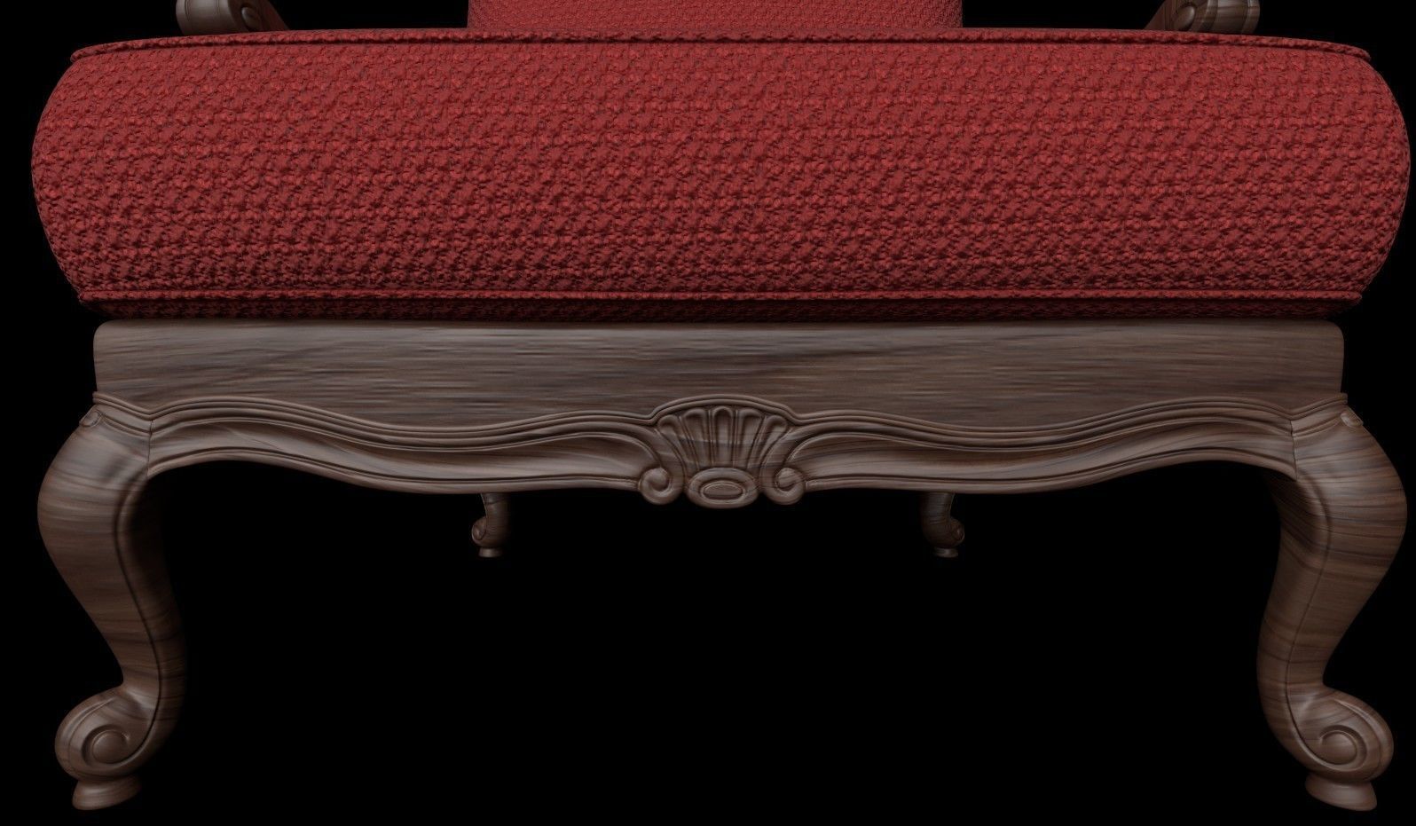 Antique armchair 3D model_4