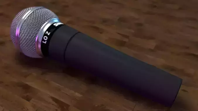 Shure SM58 Microphone 3D model