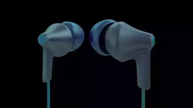 HeadPhones jbl earphones 3D model