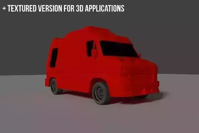 Ducato 1987 3D Model for Games and 3D Printers