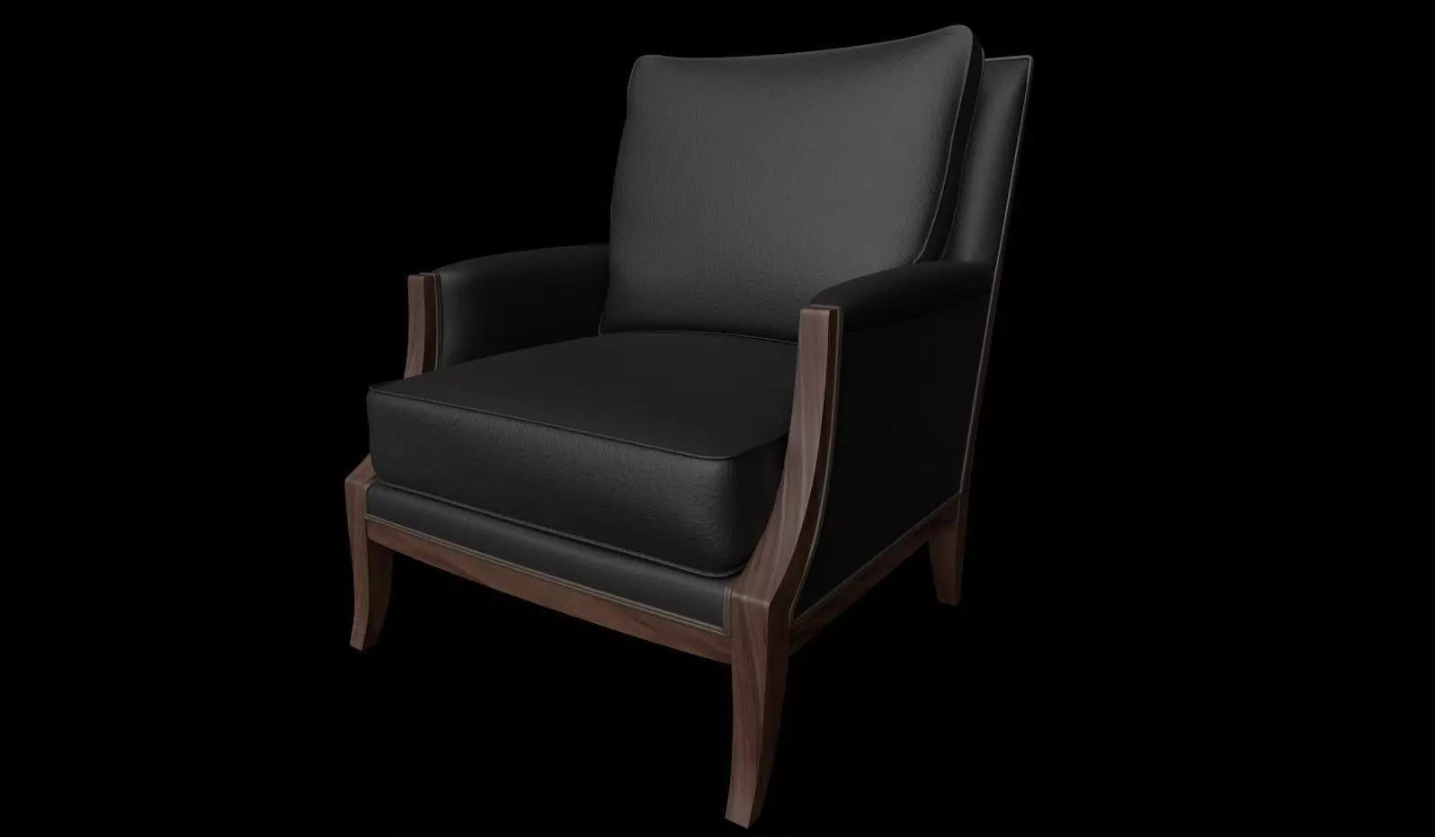 Armchair leather chair 3D model